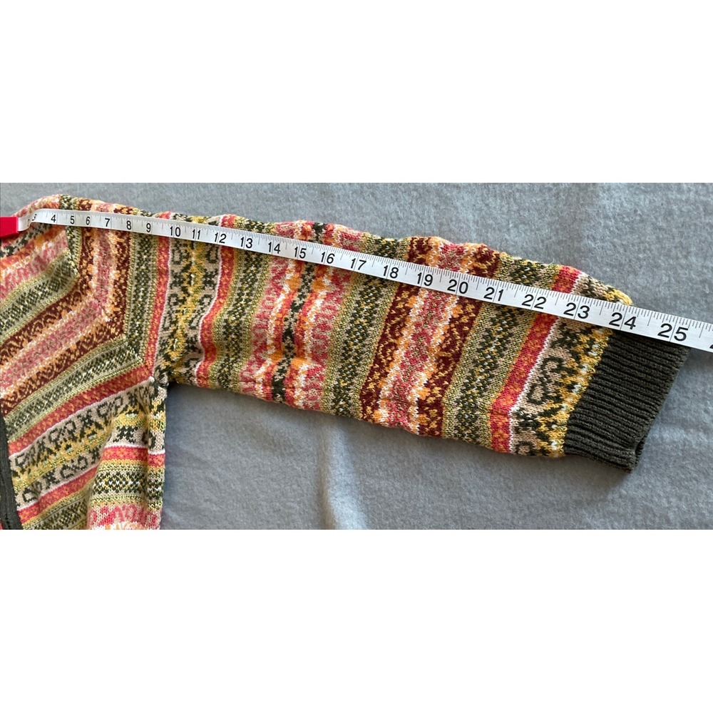 Alfred Dunner Women Knit Sweater Petite Multicolor Zip Up Granny - Picture 11 of 13